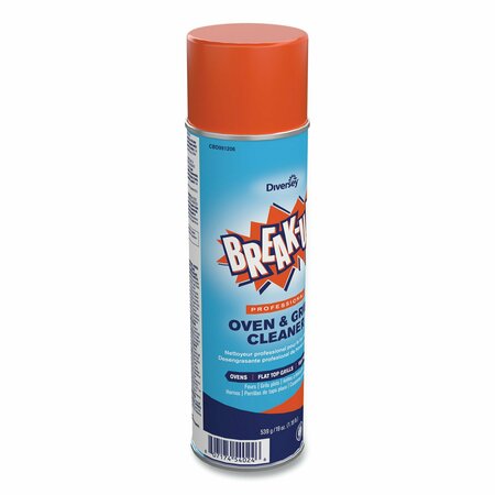 Break-Up Oven And Grill Cleaner And Degreaser, 19 Oz Aerosol Can, Liquid, Blue CBD991206